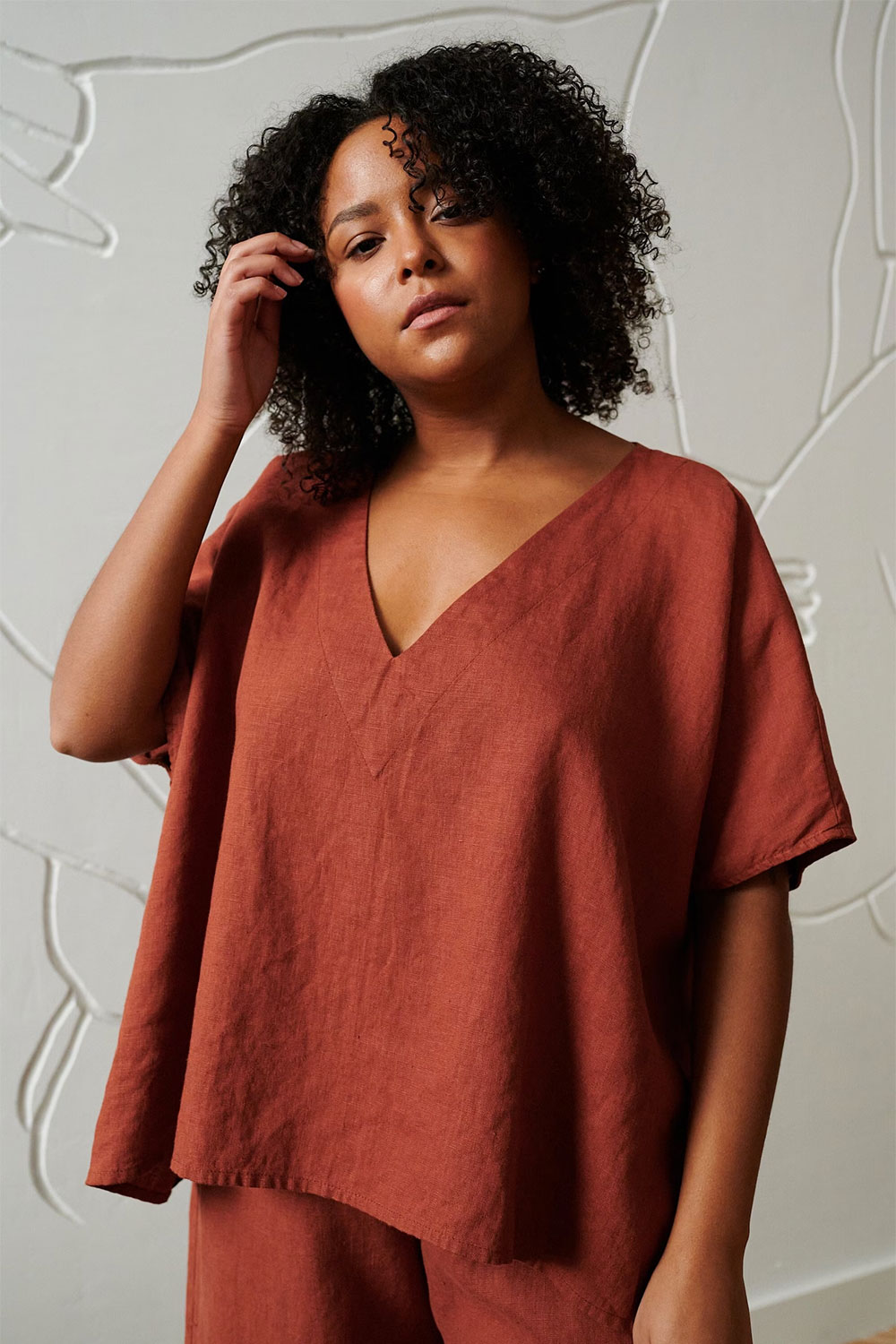 Basic linen top from LinenFox