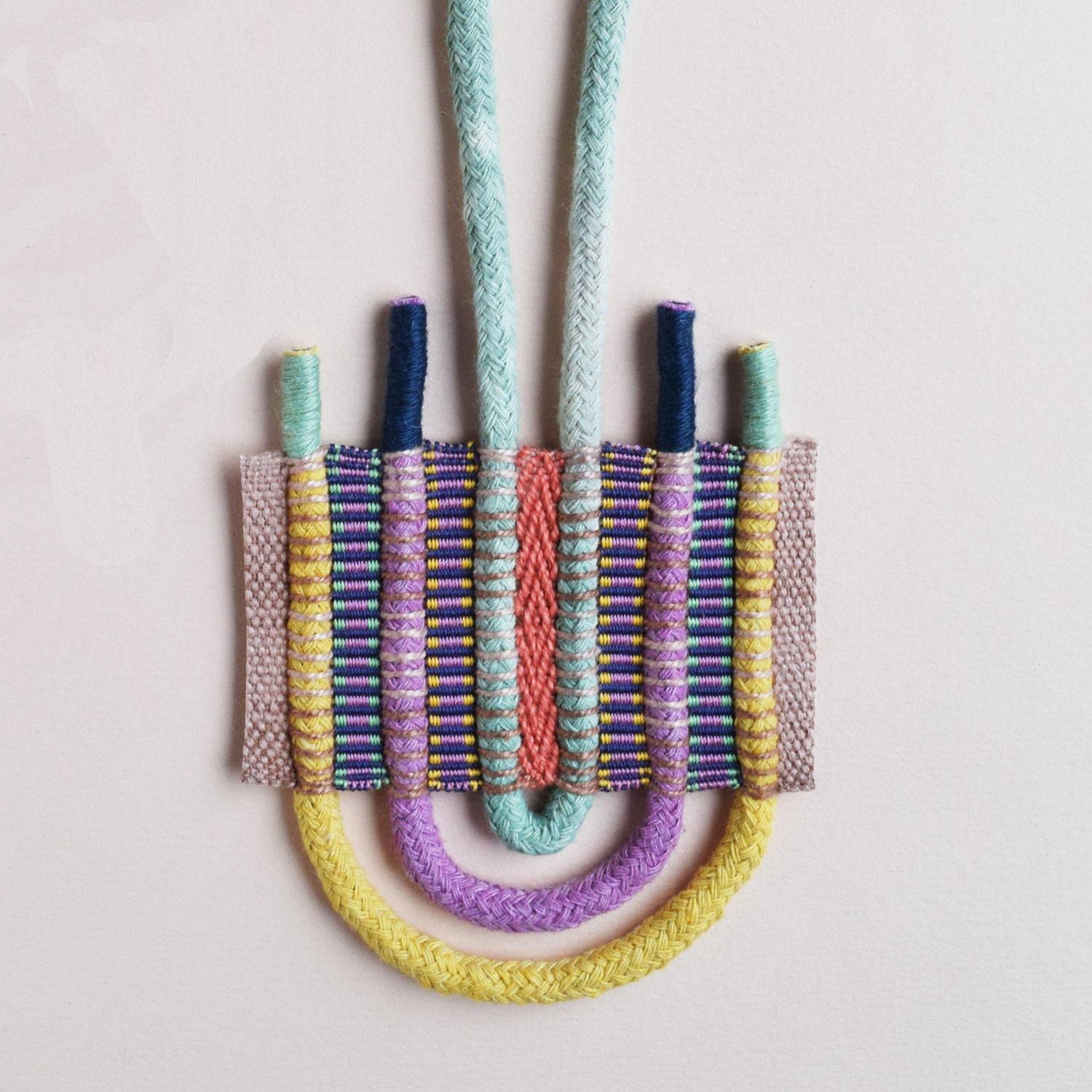 hand woven necklace