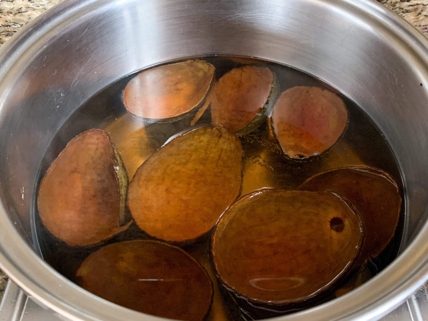 Avocado dye process