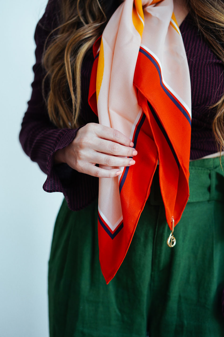 how to style a silk scarf - via eco club