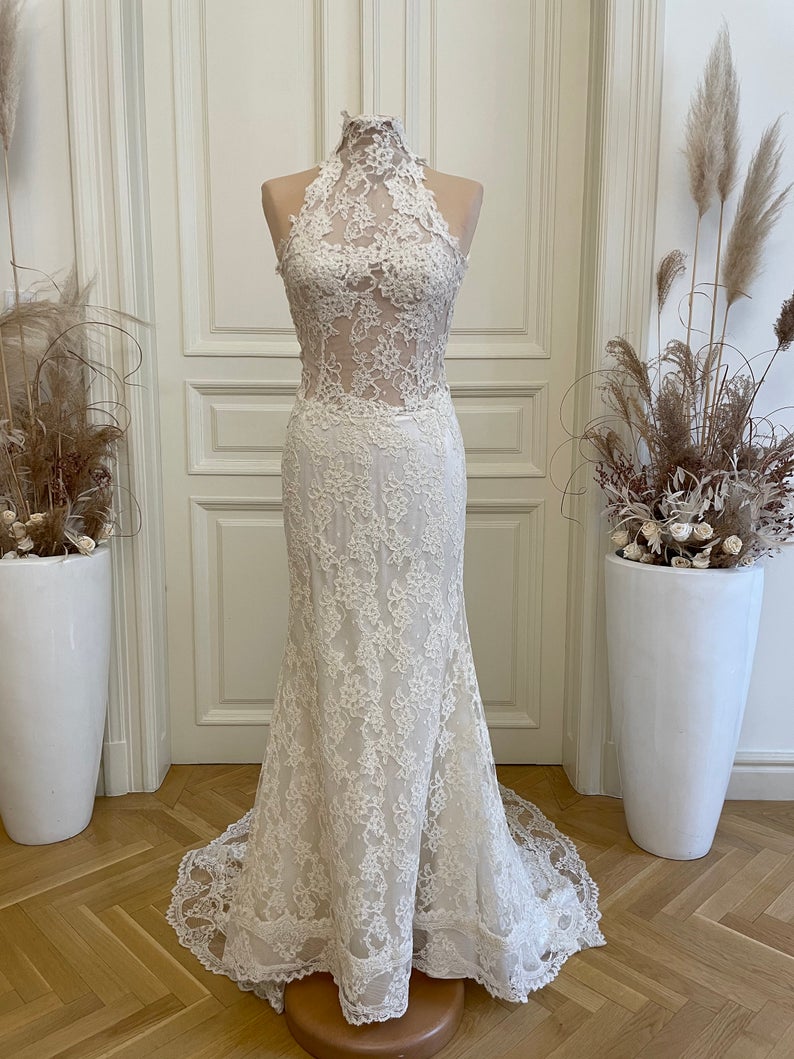 Bridaltreasureshu vintage wedding dress