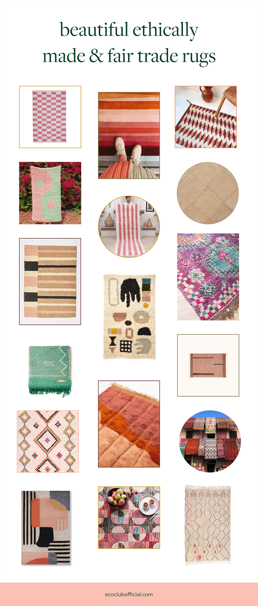 beautiful ethically made & fair trade rugs via eco club official