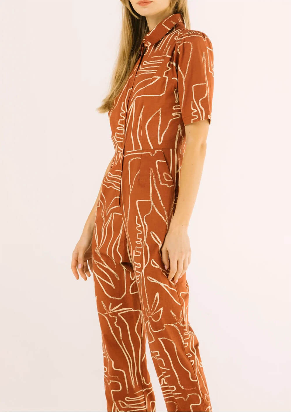 bel kazan kami print jumpsuit