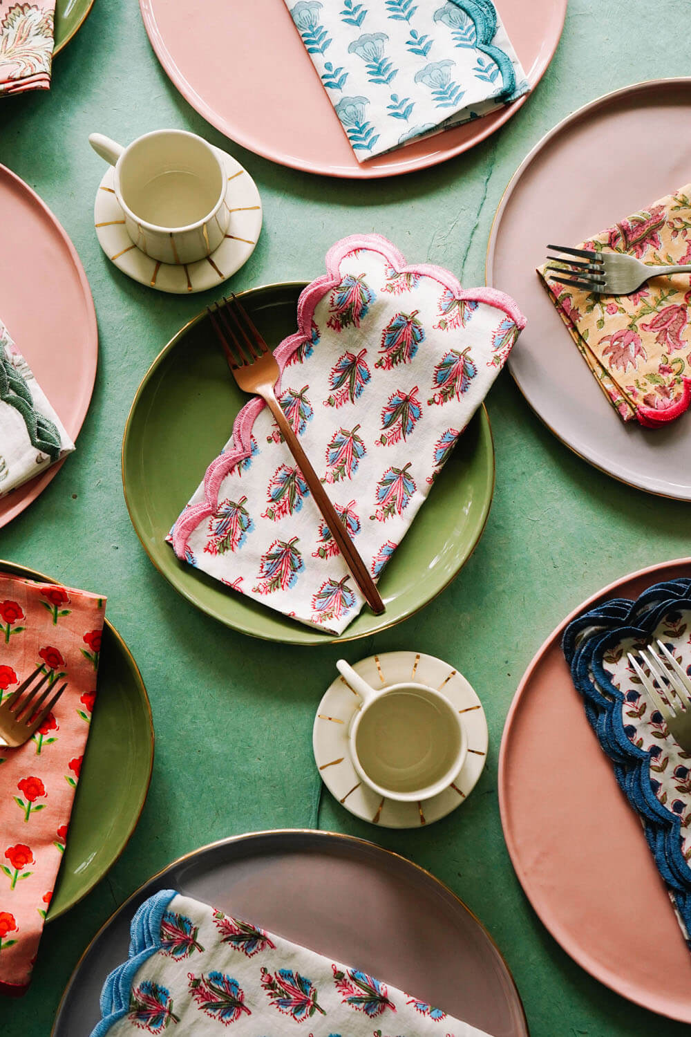 blockprint napkins via small shop wallflower