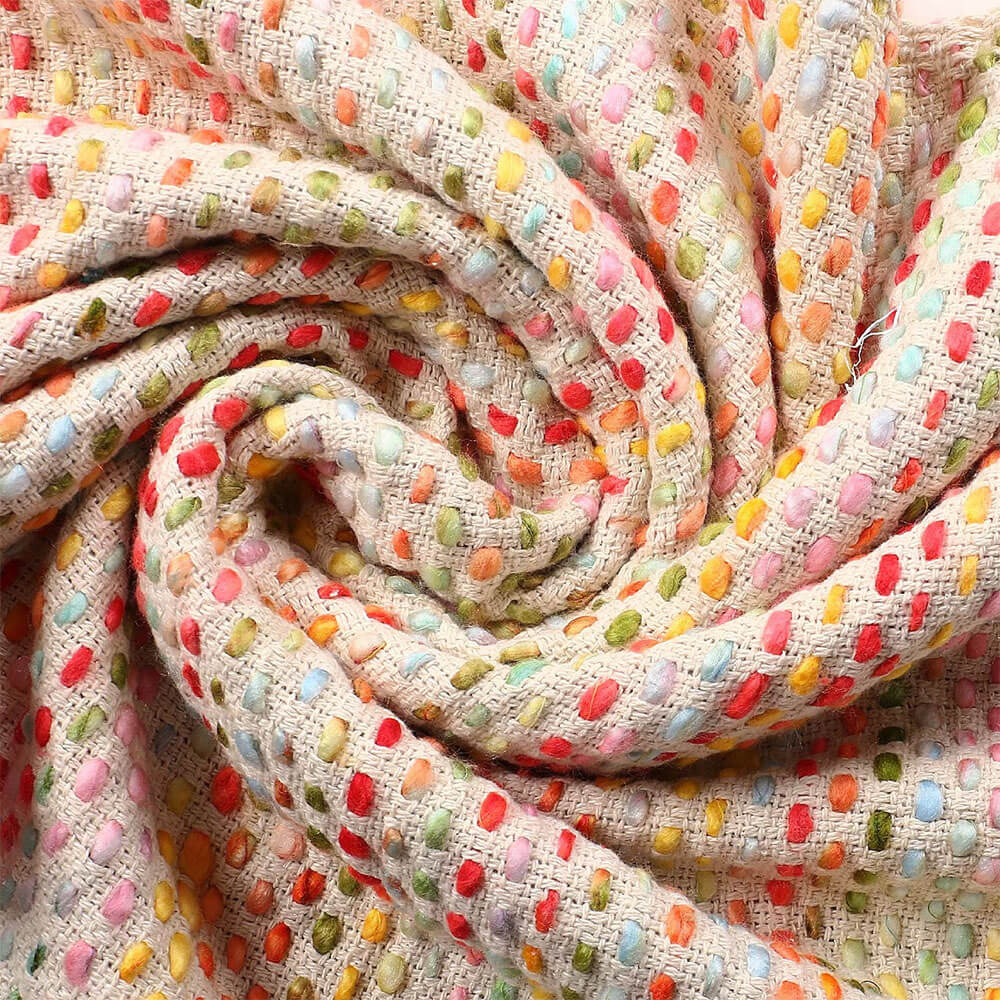 rainbow hand loomed blanket