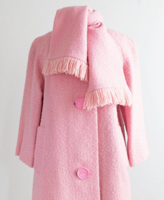 vintage pink wool coat from xtabay in portland, or